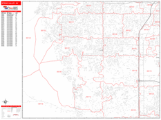 Spring Valley Digital Map Red Line Style